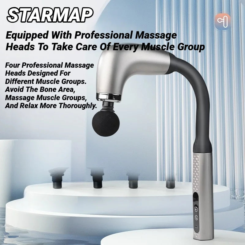 Electric Muscle Massage Gun with 4 Heads