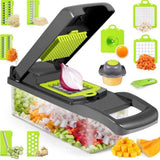 12 In 1 Manual Vegetable Chopper Kitchen Gadgets Food Chopper Onion Cutter Vegetable Slicer Halalzen