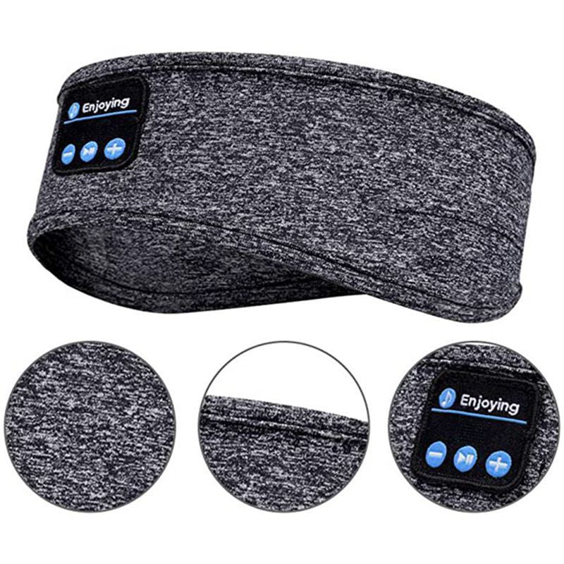 Wireless Bluetooth Sleeping Headphones Headband Thin Soft Elastic Comfortable Music Ear Phones Eye Mask For Side Sleeper Sports Halalzen