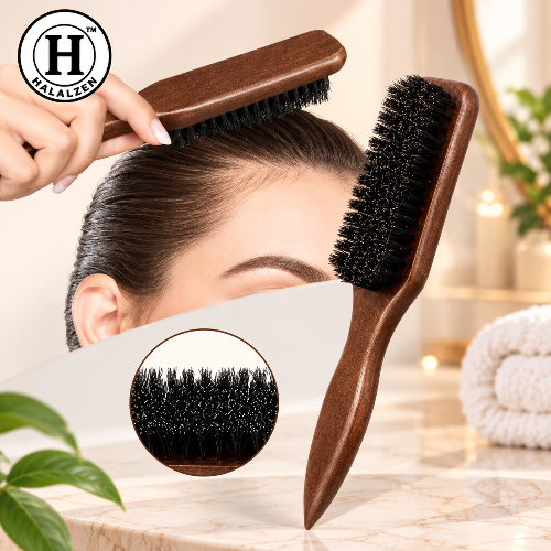 Wooden Handle Barber Brush