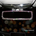  Colored Rhinestone Rearview Mirror