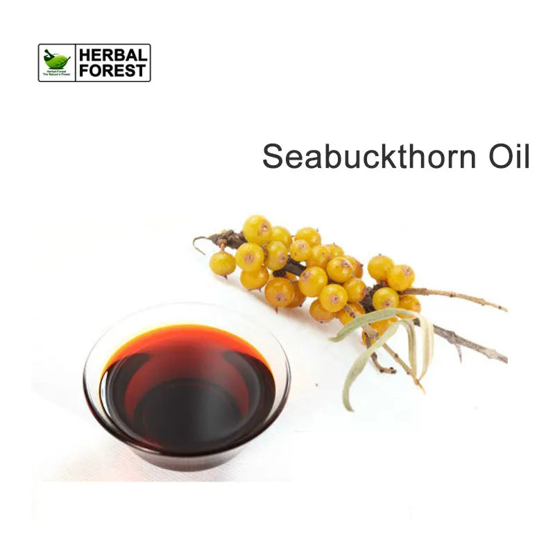 Pure Natural Seabuckthorn Fruit Oil Moisturizes Fades Acne Scars Improve Skin Luster Elasticity Repair Skin Barrier Massage Oil HALALZEN