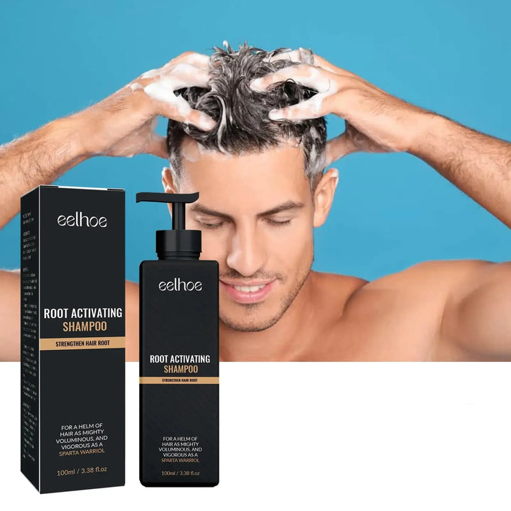 EELHOE Hair Regrowth Root Natural Herbal Dense Hair Shampoo Hair Repair Care Fluffy Smoothing Nourishing Anti Falling Shampoo HALALZEN