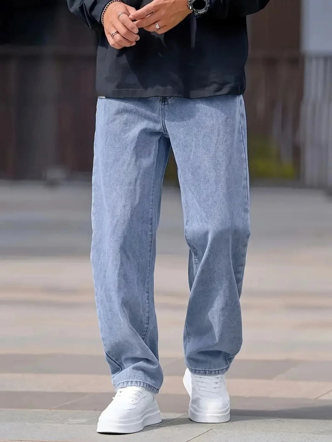 Men’s Everyday Blue Jeans, Lightweight Soft Denim, Streetwear to Smart Casual Transition