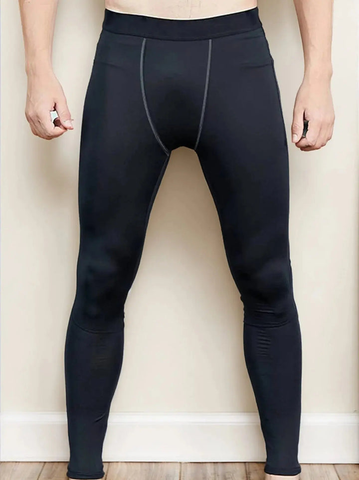 Men's Winter Fleece-Lined Thermal Sports Pants PRO Series Fitness Leggings Halalzen UK