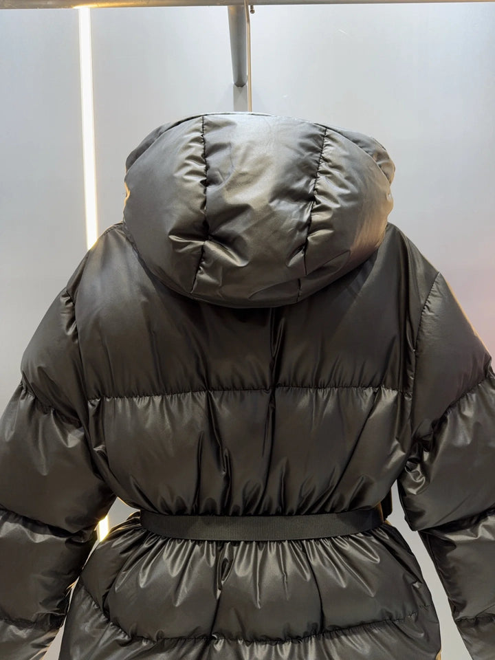 2025 Autumn Must-Have! Women's Solid Color Cotton Jacket - Hooded Waist-Defined, Cozy & Durable, Perfect for Layers & Outings