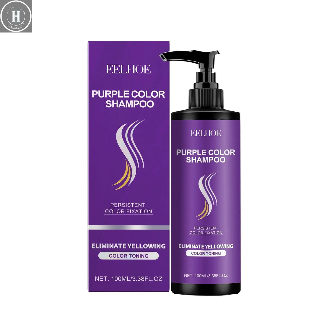 Eelhoe Purple Shampoo For Long Lasting Hair Color Maintenance Daily Nourishing Smooth And Moisturizing Hair Purple Shampoo HALALZEN