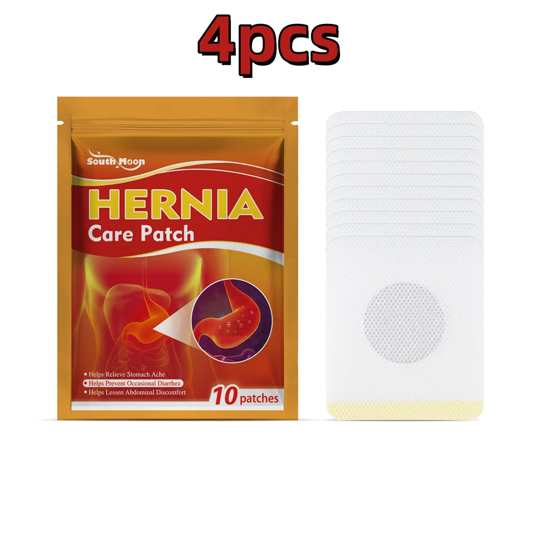 South Moon 10pcs Body Acupoint Patch Abdominal Acupoint Herbal Promote Metabolism Detox Relieve Body Pressure Care Navel Patch