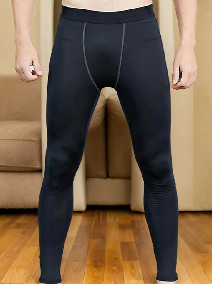 Men's Winter Fleece-Lined Thermal Sports Pants PRO Series Fitness Leggings Halalzen UK