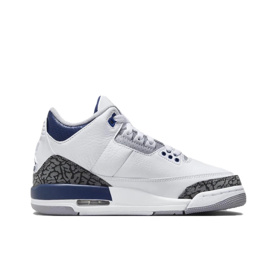 Original Air Jordan 3 “White Cement" GS Size For Women Classic Casual Retro Basketball Sneakers