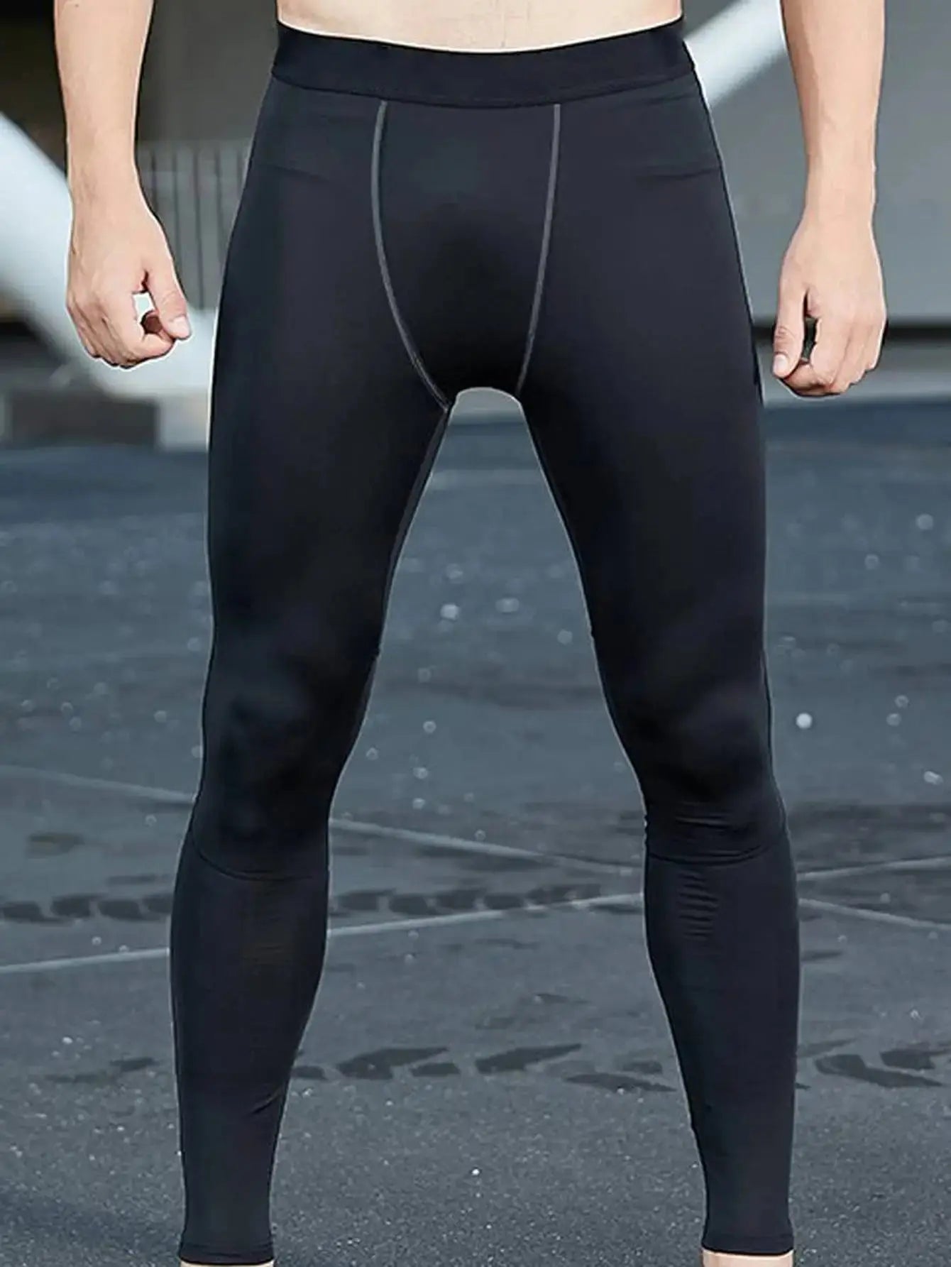 Men's Winter Fleece-Lined Thermal Sports Pants PRO Series Fitness Leggings Halalzen UK