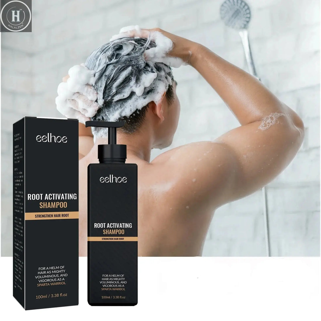 EELHOE Hair Regrowth Root Natural Herbal Dense Hair Shampoo Hair Repair Care Fluffy Smoothing Nourishing Anti Falling Shampoo HALALZEN
