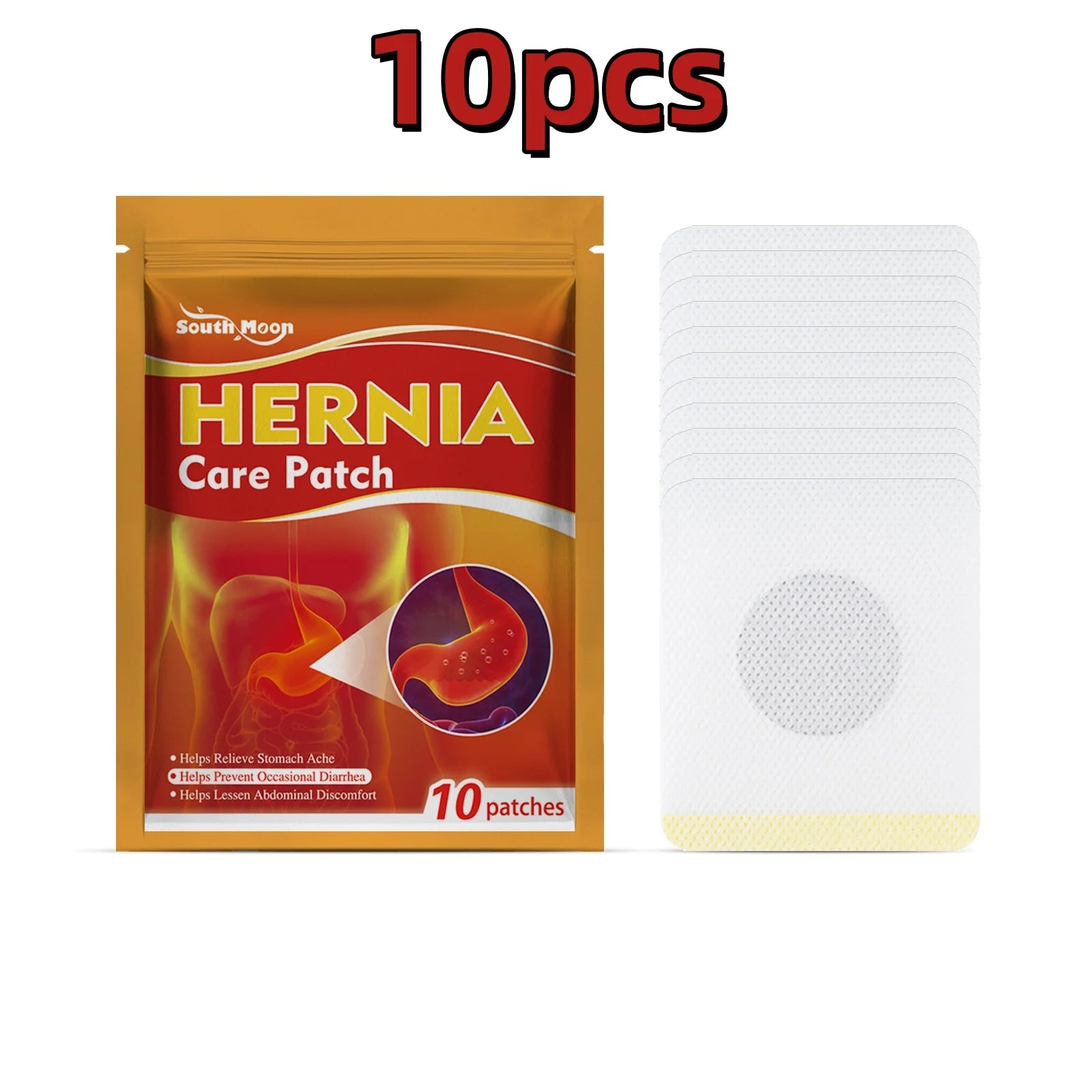 South Moon 10pcs Body Acupoint Patch Abdominal Acupoint Herbal Promote Metabolism Detox Relieve Body Pressure Care Navel Patch
