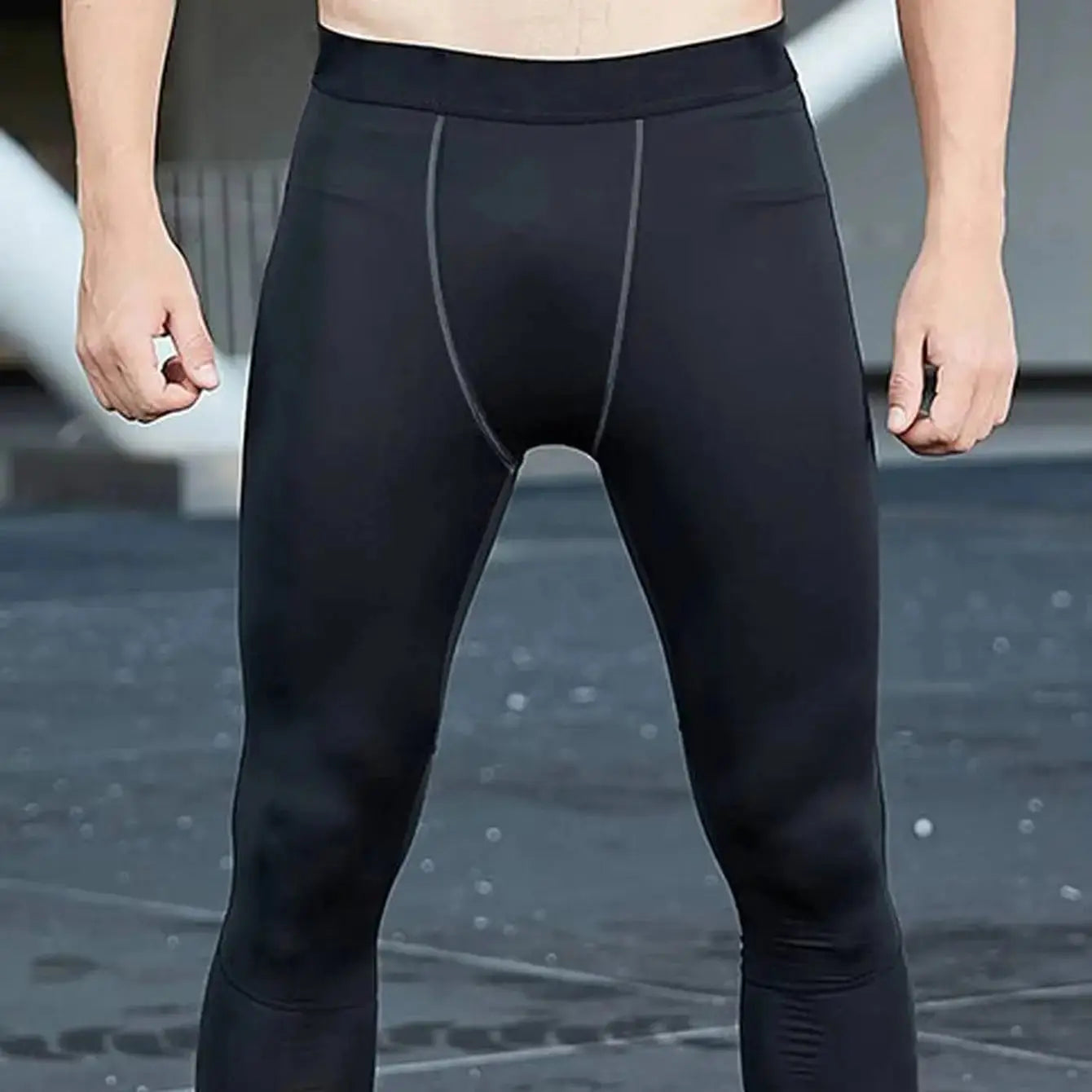 Men's Winter Fleece-Lined Thermal Sports Pants PRO Series Fitness Leggings Halalzen UK