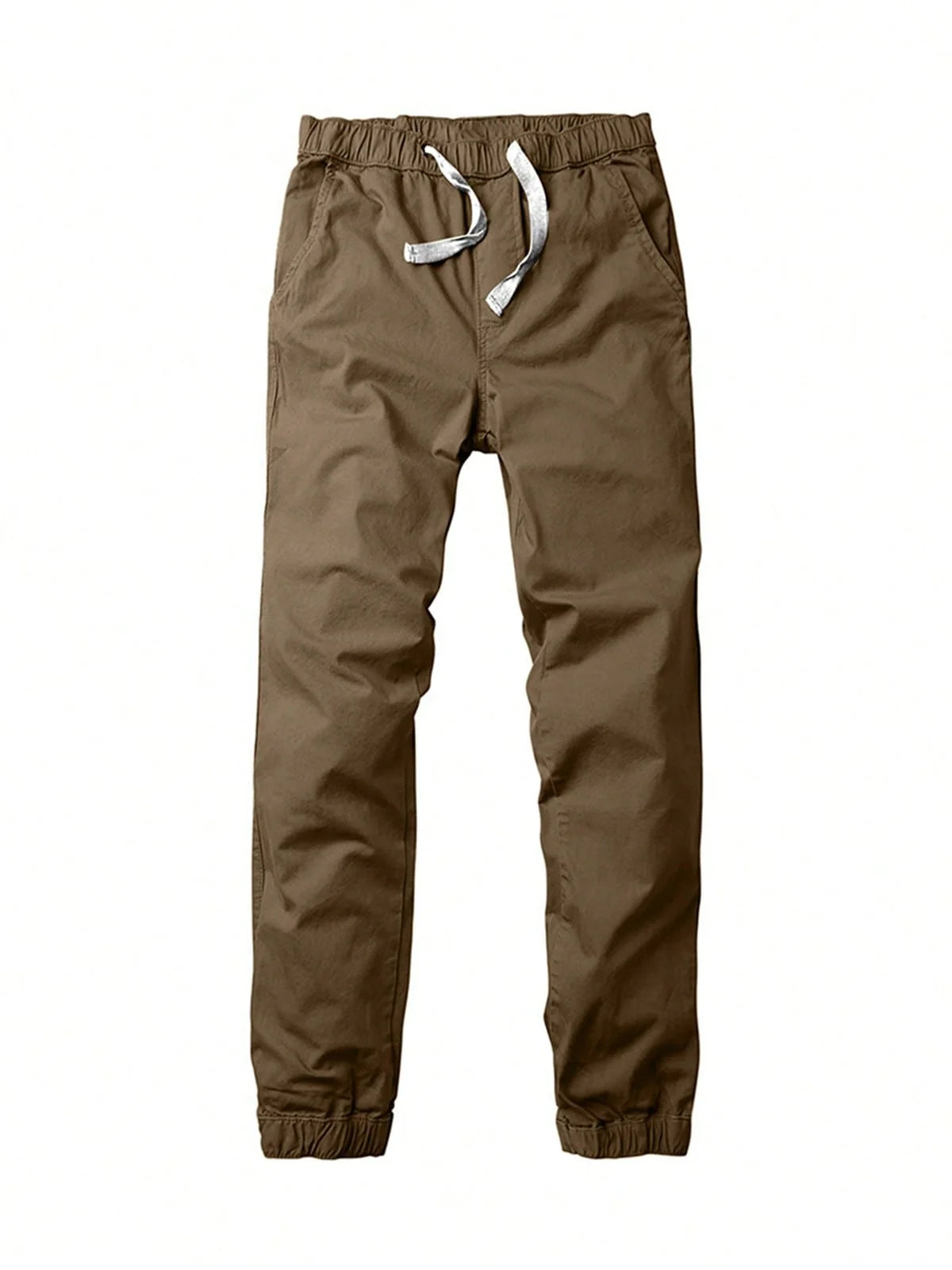"Men's Elastic Waist Drawstring Jogger Pants with Elastic Cuffs, Comfortable and Casual, Perfect for Sports and Everyday Wear"