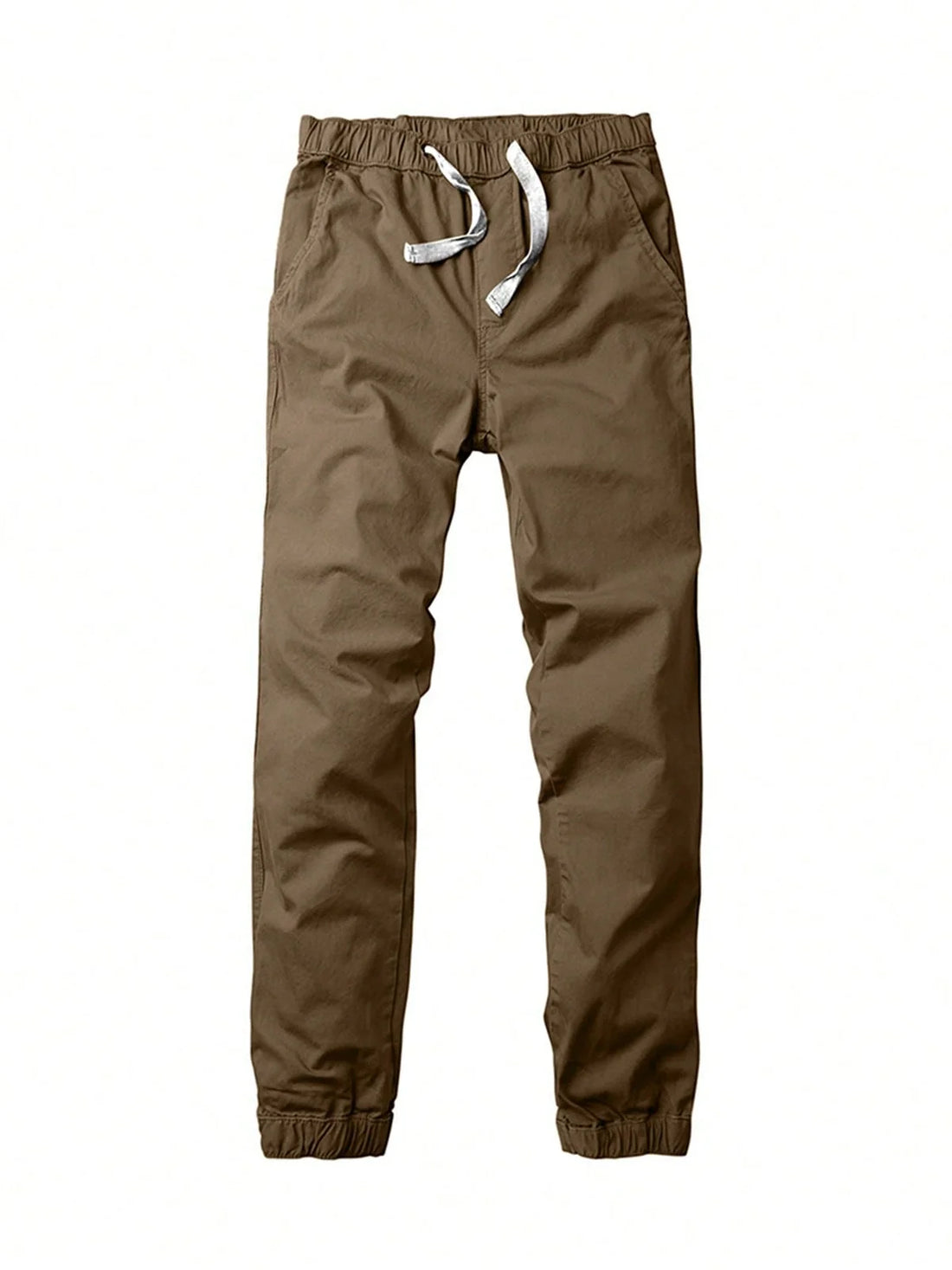 "Men's Elastic Waist Drawstring Jogger Pants with Elastic Cuffs, Comfortable and Casual, Perfect for Sports and Everyday Wear"