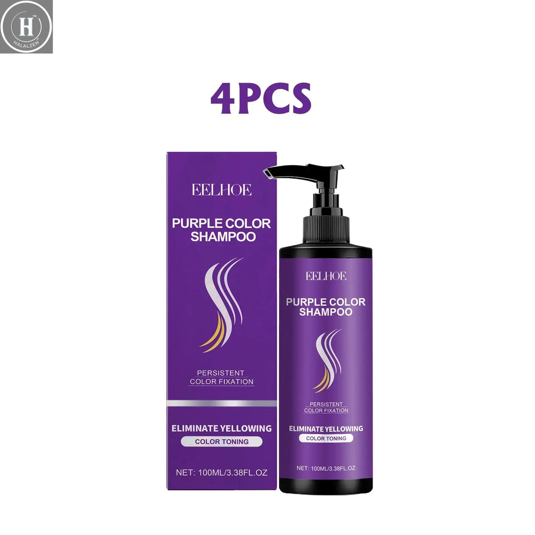 Eelhoe Purple Shampoo For Long Lasting Hair Color Maintenance Daily Nourishing Smooth And Moisturizing Hair Purple Shampoo HALALZEN