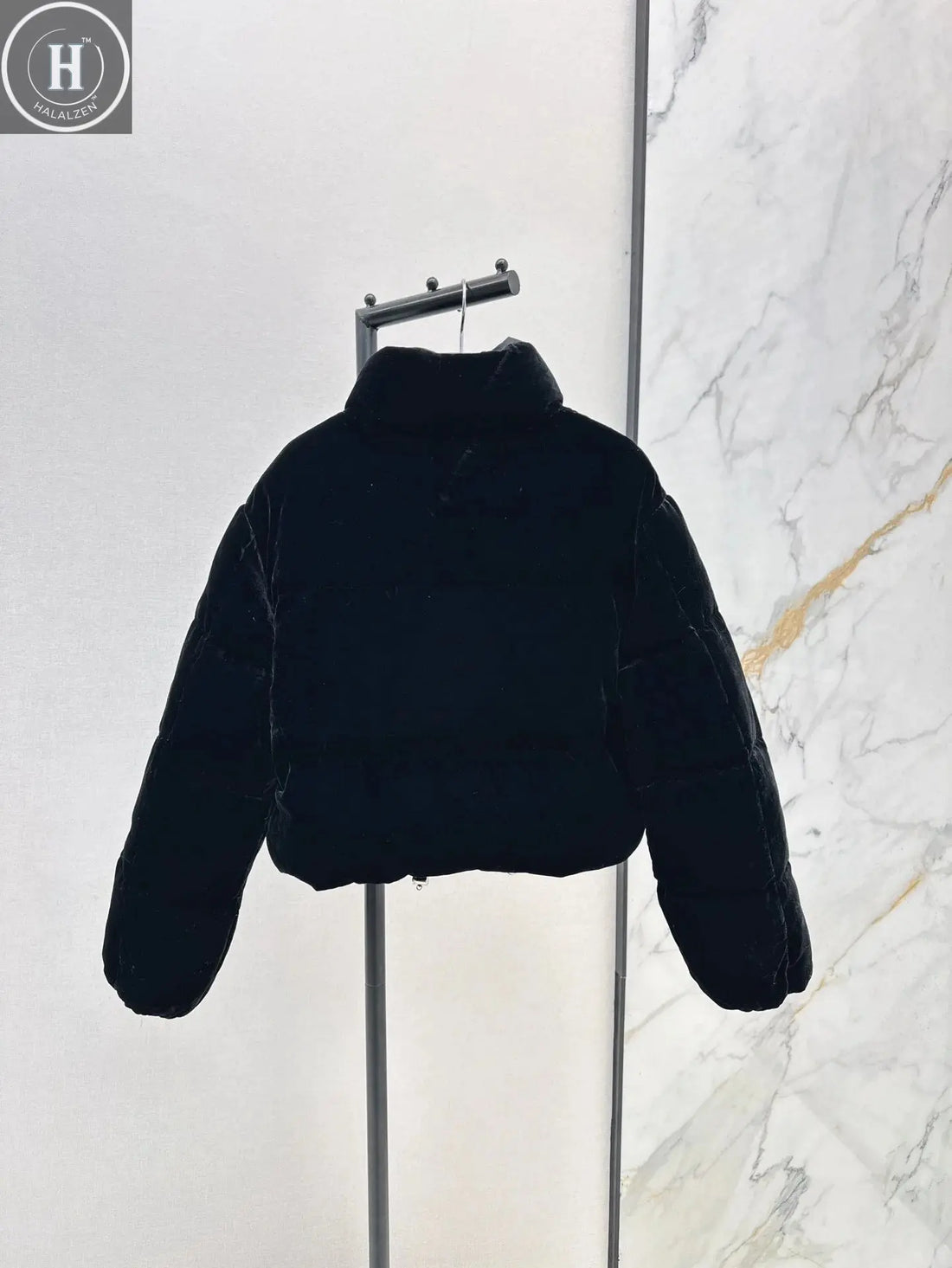 2025 Autumn/Winter New Velvet Stand up Collar Short Down Jacket Short Version Versatile Lightweight and Soft Sticky 364 Halalzen UK