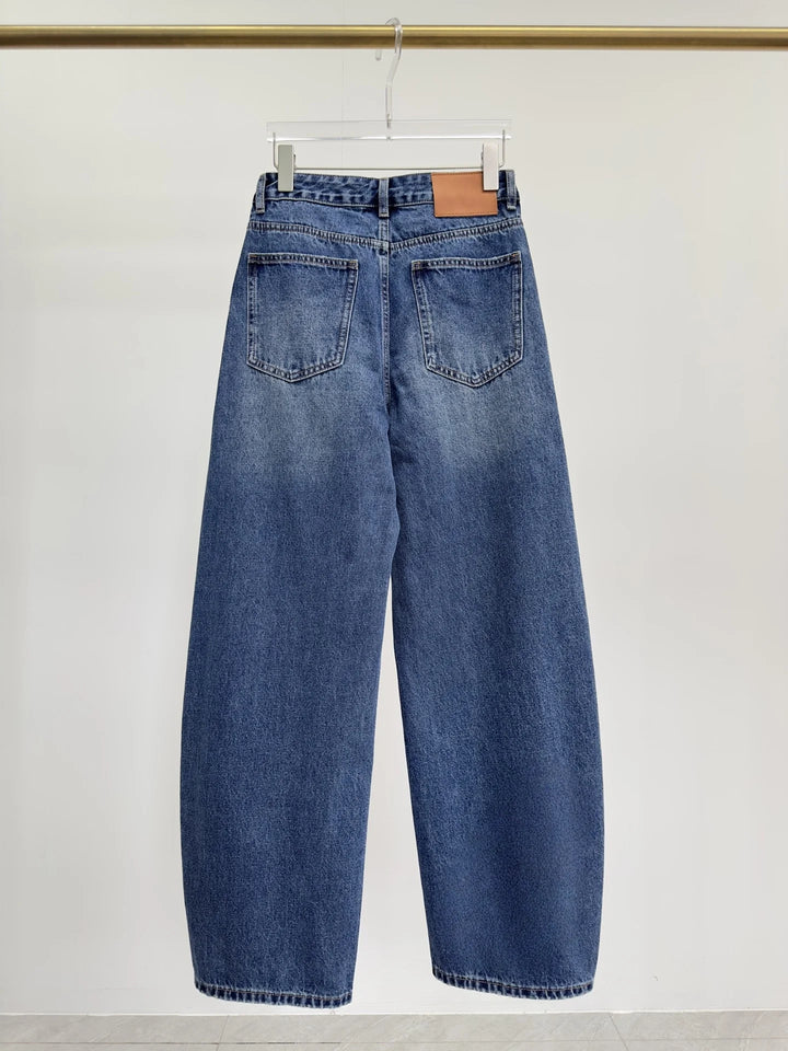 2025 New jeans trousers pants solid cotton Fashionable Versatile SlimmingFigure-hugging winter autumn