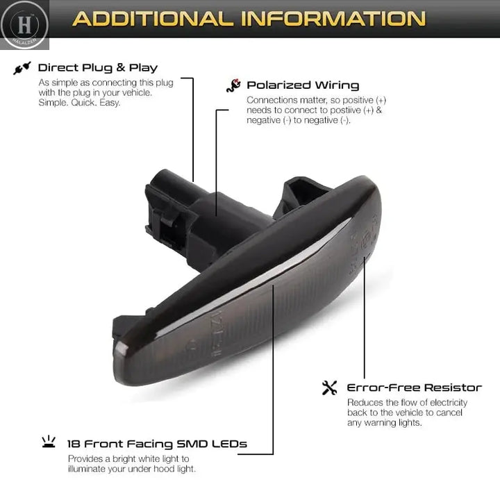 Turn Signal Side Marker LED Light For Mitsubishi Lancer Evolution Evo X Outlander Sport RVR ASX Mirage Dynamic Blinker Indicator HALALZEN