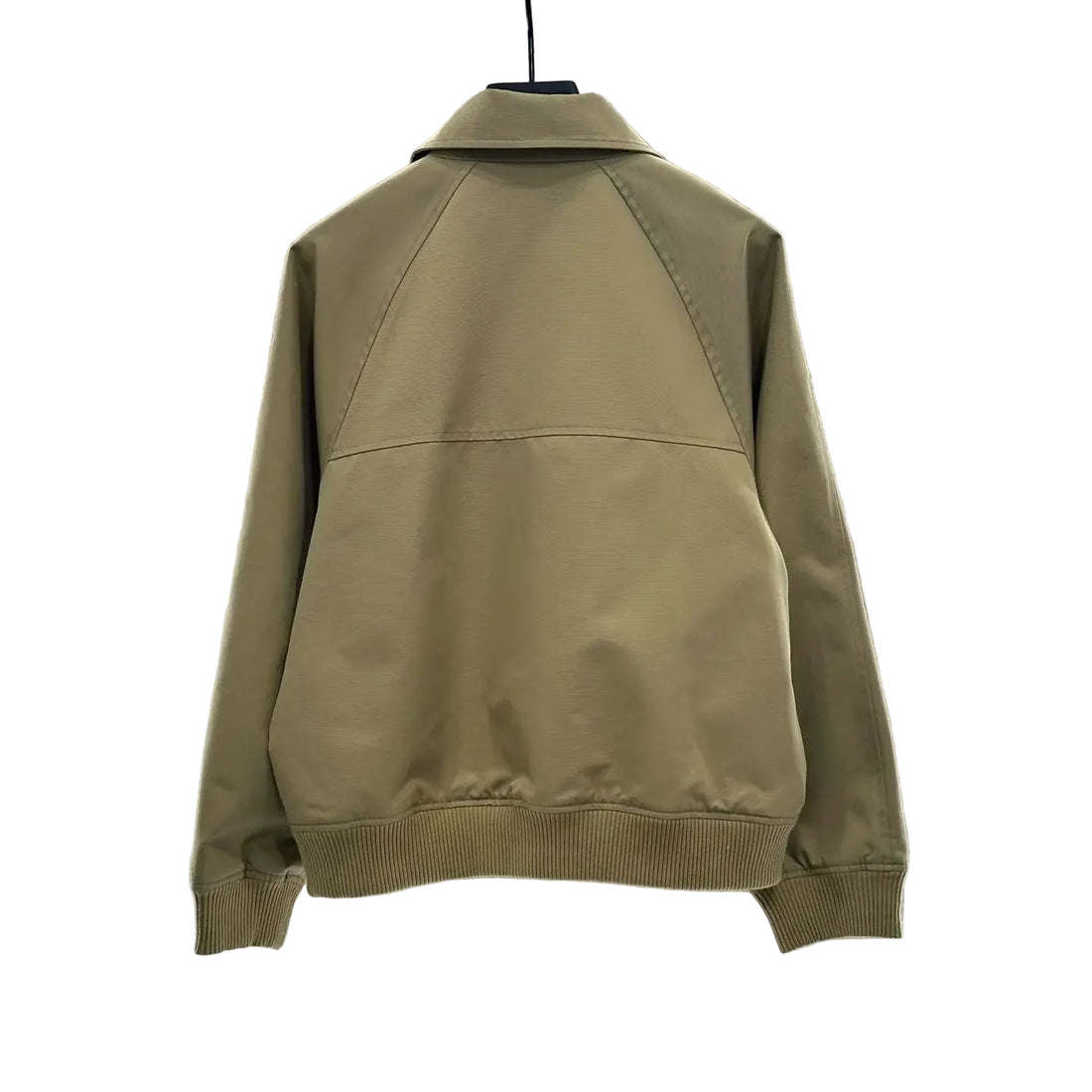 New Products on the Shelf Casual Zipper Flight Jacket Coat Twill Cotton Material Light Khaki Hem Flap Pocket