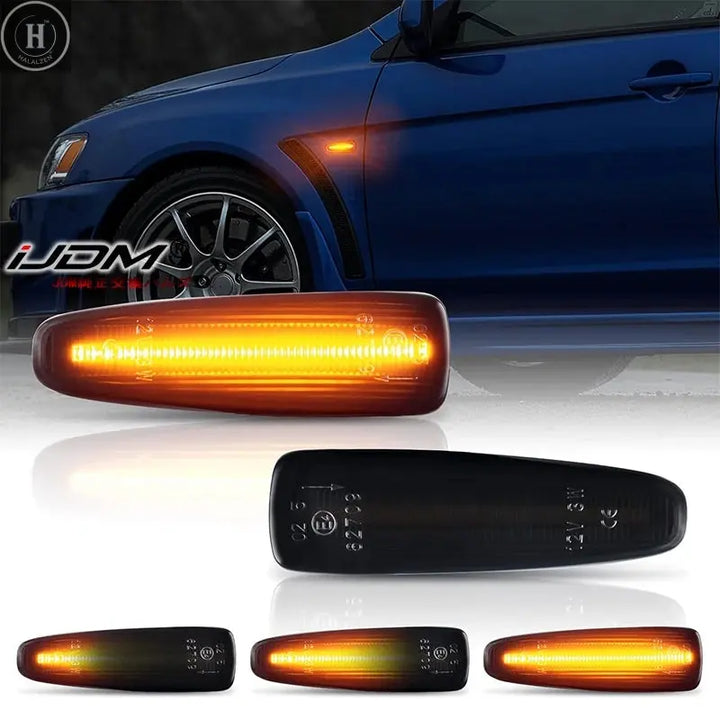 Turn Signal Side Marker LED Light For Mitsubishi Lancer Evolution Evo X Outlander Sport RVR ASX Mirage Dynamic Blinker Indicator HALALZEN