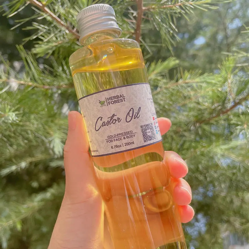 100% Pure Castor Oil  Essential Oil Carrier Oil Aromatherapy Massage Promoting Hair Growth DIY Skin Care Raw Material HALALZEN