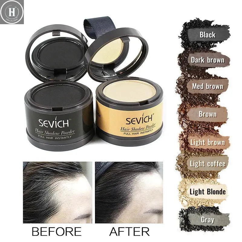 Sevich Hairline Powder 4g Hairline Shadow Powder Makeup Hair Concealer Natural Cover Unisex Hair Loss Product HALALZEN