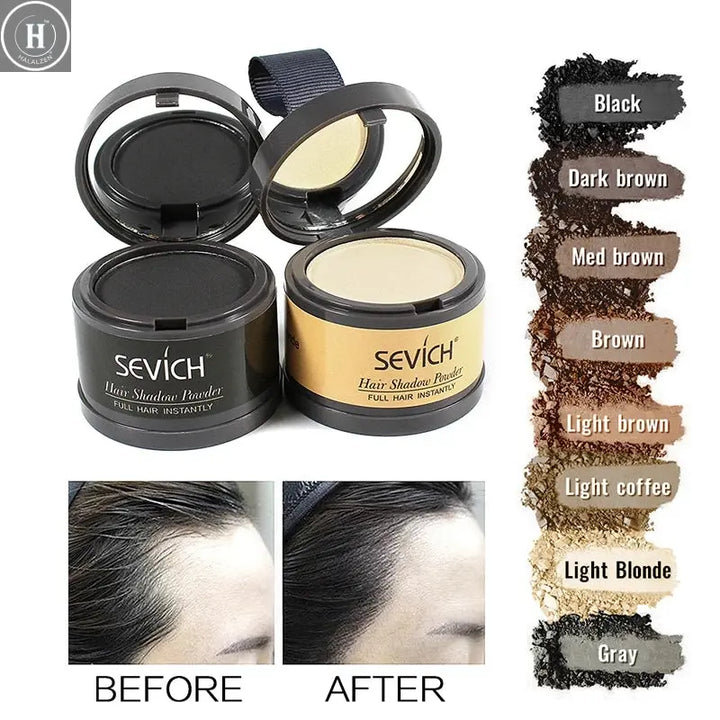 Sevich Hairline Powder 4g Hairline Shadow Powder Makeup Hair Concealer Natural Cover Unisex Hair Loss Product HALALZEN