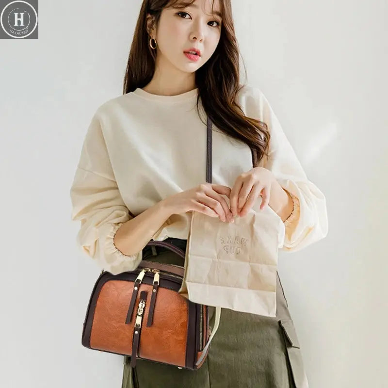 Luxury Alligator Pattern Women's Handbag Fashion Designer Shoulder Messenger Bag Ladies pu Leather Shell Bag Bolsas Feminina HALALZEN