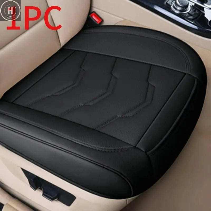 Universal PU Leather Car Seat Cover Breathable Automobiles Protect Seat Cushion Vehicle Luxury Interior Non Slide Accessories HALALZEN
