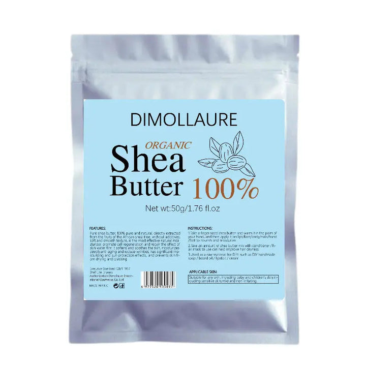 100g Dimollaure Unrefined Natural Shea Butter Organic Skin Care Moisturizing Body Massage Hair Care Essential Oil Carrier Oil HALALZEN