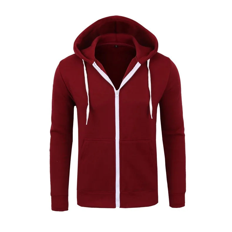 MRMT 2024 New Men's Hoodies Sweatshirts Zipper Hoodie Men Sweatshirt Solid Color Man Hoody Sweatshirts For Male Sweatshirts