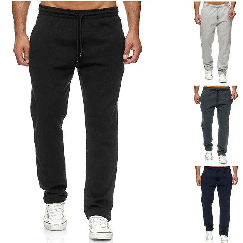 Jogging Cotton Sport Men Sweatpants Long Track Pants Sports Men Straight Pants Basketball Run Football Jogging Fitness Trousers Halalzen UK