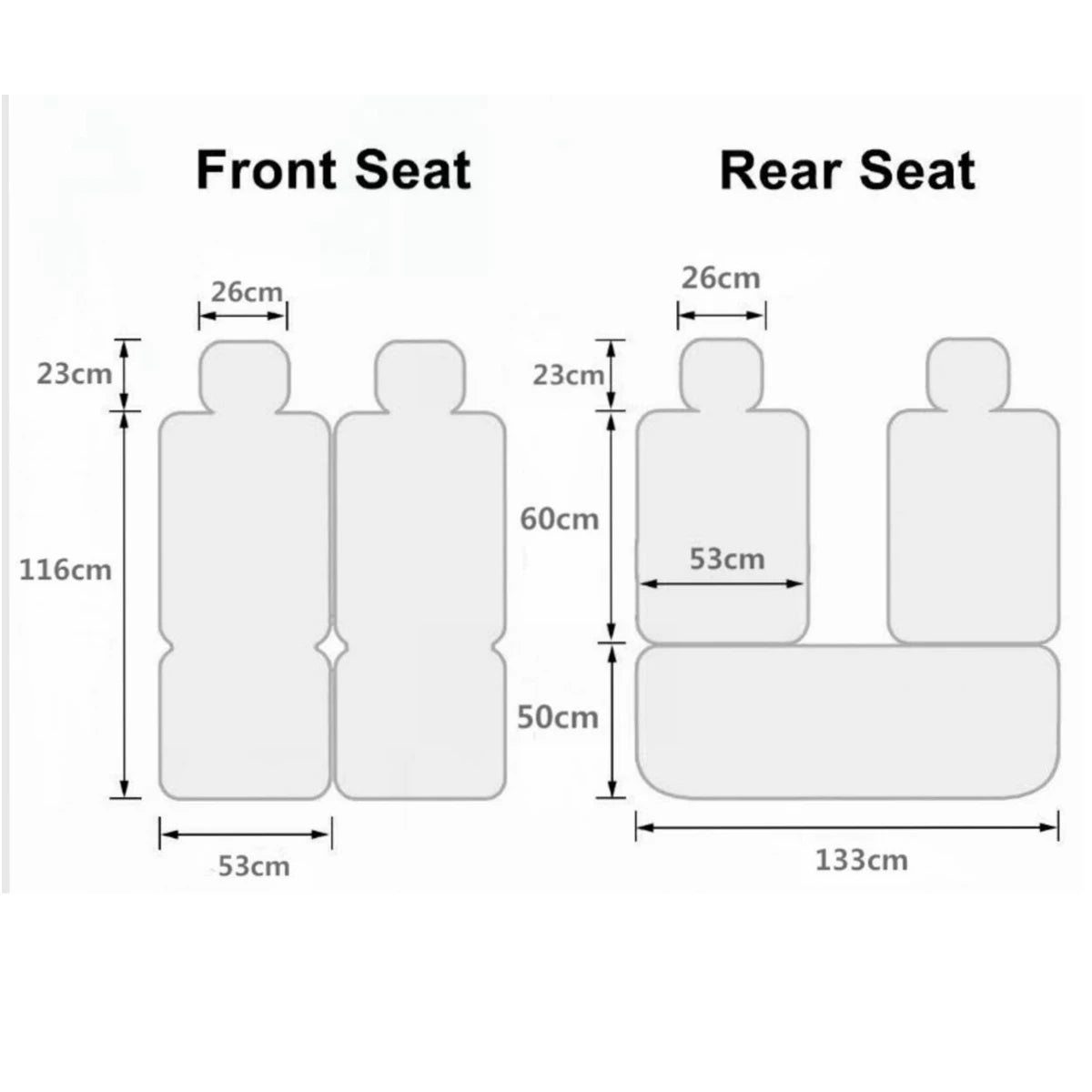 11Pcs 5 Seater Front+Rear Full Set Front Car Seat Cover Cushion Protector Deluxe PU Leather Waterproof SUV Truck Seat Cushion