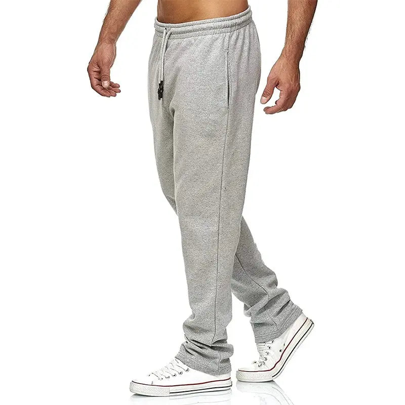 Jogging Cotton Sport Men Sweatpants Long Track Pants Sports Men Straight Pants Basketball Run Football Jogging Fitness Trousers Halalzen UK