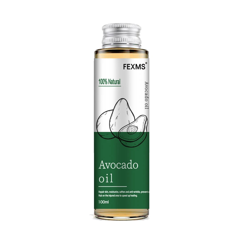 Avocado Oil For Hair and Skin - 100% Pure and Natural For Skin Care Massage Hair Care And Carrier Oil To Dilute Essential Oils