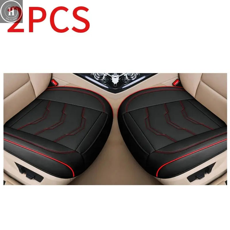 Universal PU Leather Car Seat Cover Breathable Automobiles Protect Seat Cushion Vehicle Luxury Interior Non Slide Accessories HALALZEN