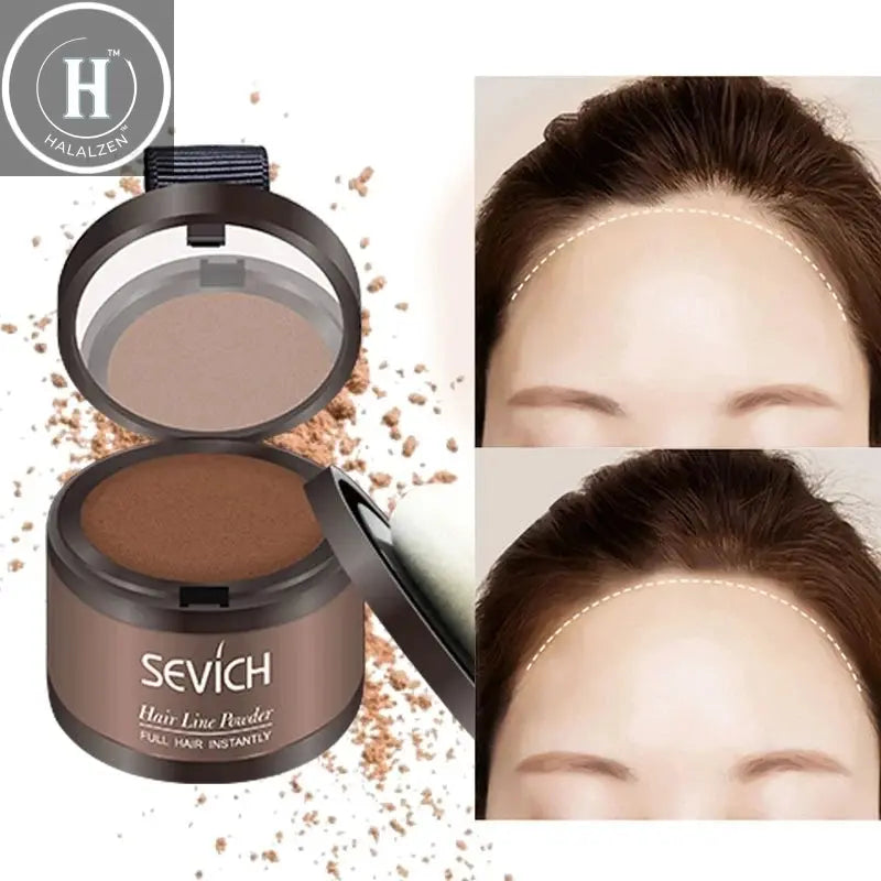 Sevich Hairline Powder 4g Hairline Shadow Powder Makeup Hair Concealer Natural Cover Unisex Hair Loss Product HALALZEN