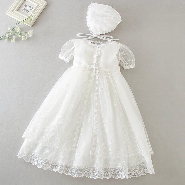 New Baby Girl Dress One year old Baptism Dress