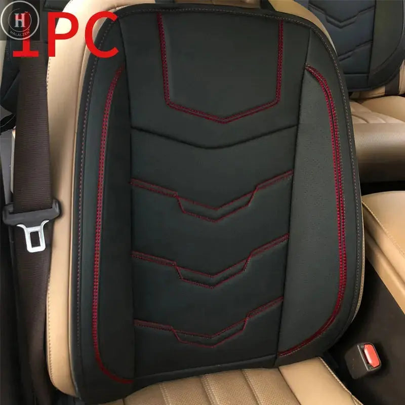 SEAMETAL Wrapped Car Seat Cover Anti Scratch Wear-Resistant Vehicle Seat Protector Cushion PU Leather Breathable Auto Chair Pad HALALZEN
