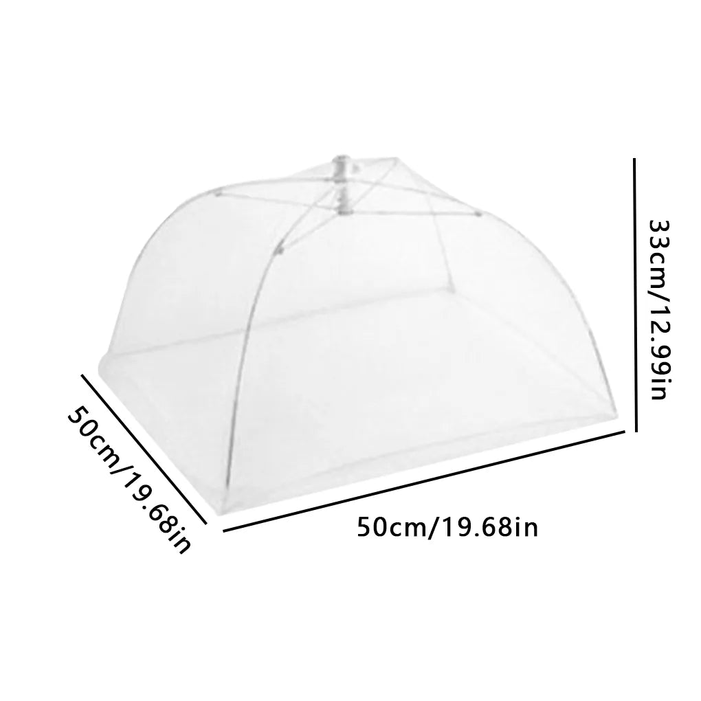 Folding Food Mesh Cover Tent Home Dining Table Kitchen Counter Meal Vegetable Fruit Umbrella Breathable Insect-proof Food Cover Halalzen