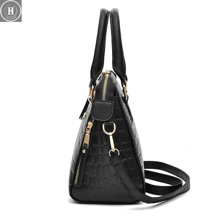 2022 Retro Alligator Women Luxury PU Leather Handbags Female Tassel Designer Shoulder Messenger Bags Casual Ladies Tote Bolsas HALALZEN