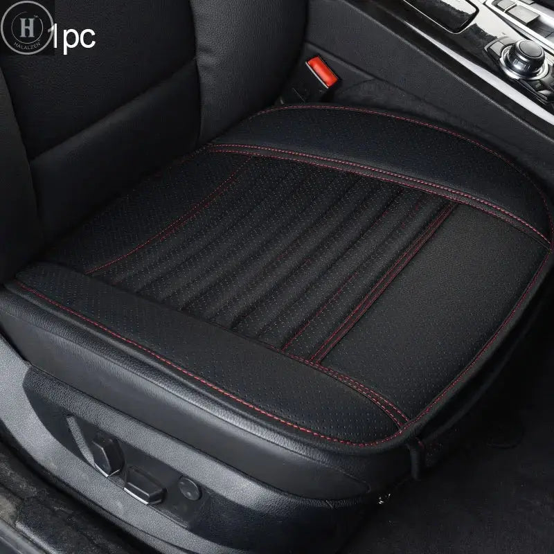 Leather Car Seat Covers Automobiles Interior Seats Cover Cushion Universal PU Leather Seat-Cover Auto Protector Mats Accessories HALALZEN