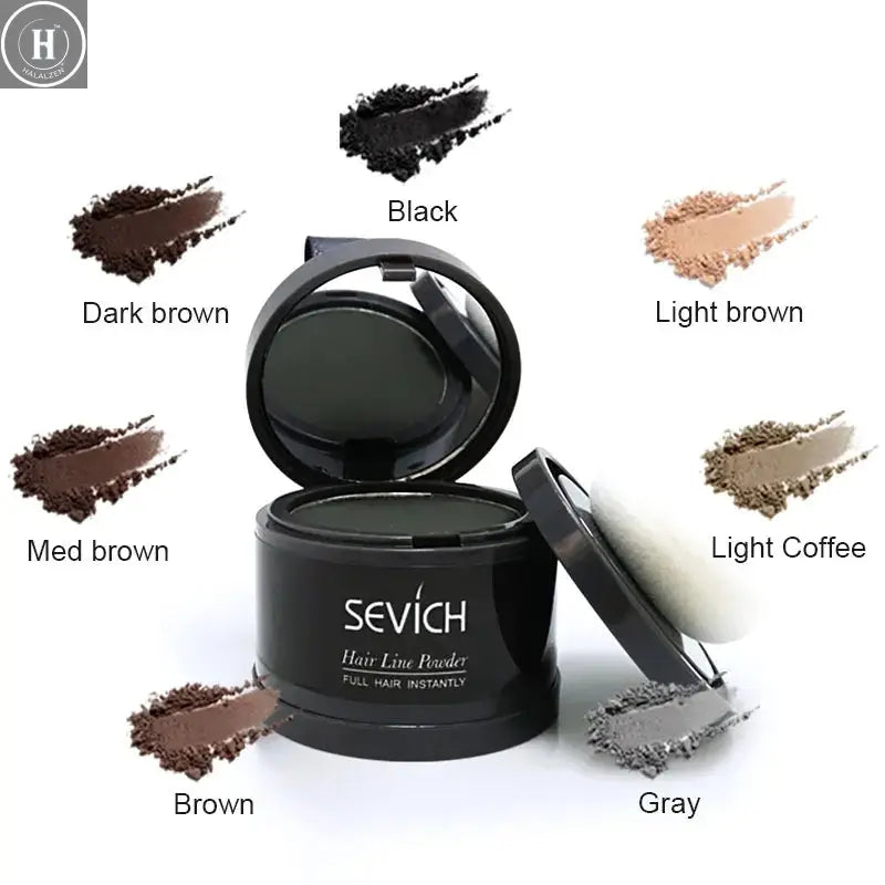 Sevich Hairline Powder 4g Hairline Shadow Powder Makeup Hair Concealer Natural Cover Unisex Hair Loss Product HALALZEN