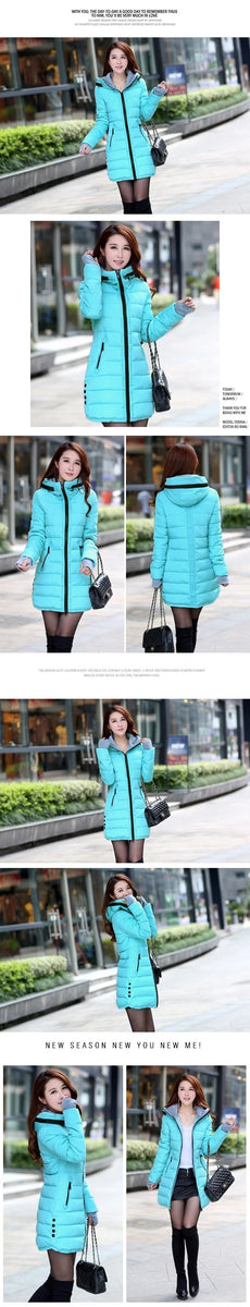 Cheap wholesale waterproof Autumn Winter fashion casual women overcoat warm jacket thick long Lady Coats female warm Parkas