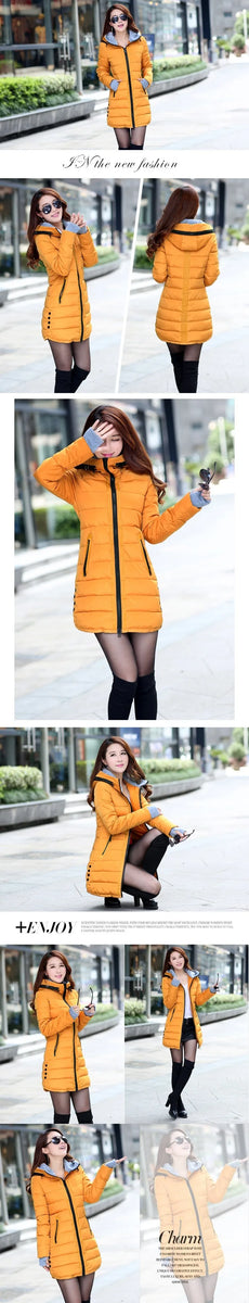 Cheap wholesale waterproof Autumn Winter fashion casual women overcoat warm jacket thick long Lady Coats female warm Parkas