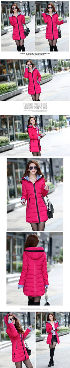 Cheap wholesale waterproof Autumn Winter fashion casual women overcoat warm jacket thick long Lady Coats female warm Parkas