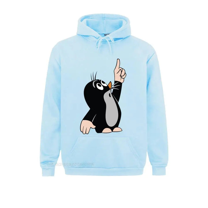 Men's Men Mole Pointing Funny Sweater Camisas Hombre 3D Printed Krtek Little Maulwurf Cute Graphic Pullover Hoodie Men Best Gift