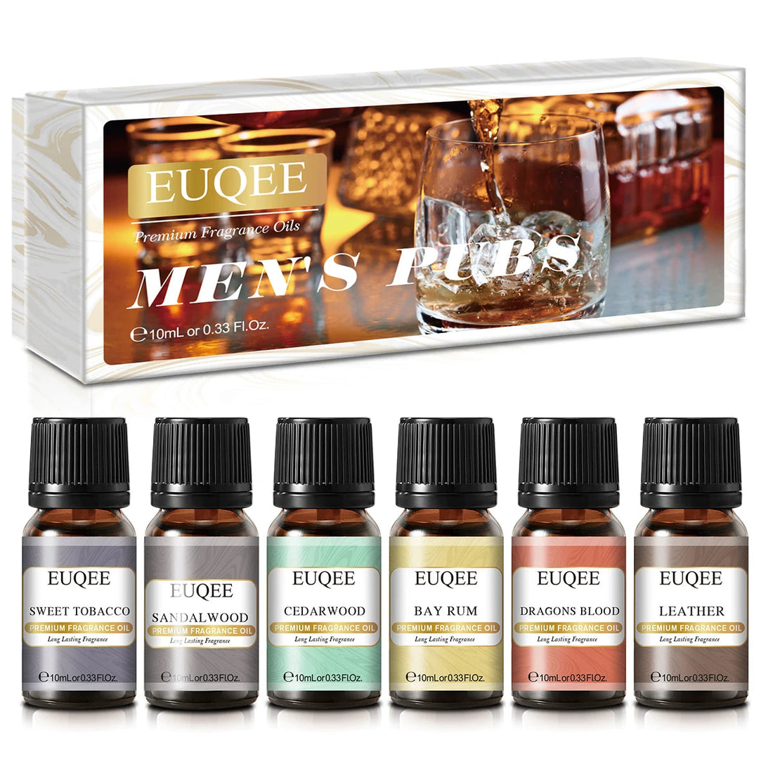 EUQEE 6pcs/set Fragrance Oil Gift Kit For Diffuser Coffee Bakery Harvest Spice Pumpkin Pie Forest Pine Sweet Fruit Aroma Oils HALALZEN